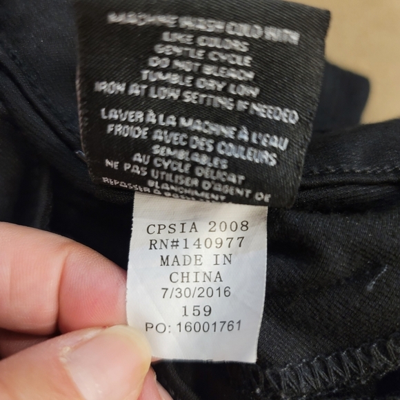 Hudson Girls Black Leggings - sz 16 (girls) - Picture 7 of 9